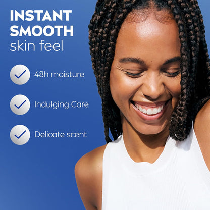 Oil Infused Vanilla and Almond Oil Body Lotion, Non-Greasy Vanilla Scented Lotion Moisturizes for 24+ Hours, 16.9 Fl Oz Pump Bottle